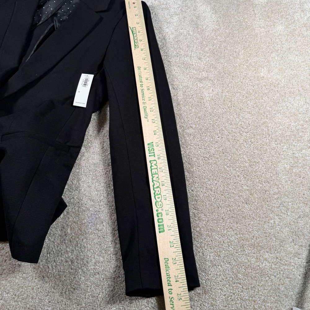 Old Navy Blazer Women Size M Black Single Button 615588-00-1 Jacket Work NEW - Picture 10 of 13